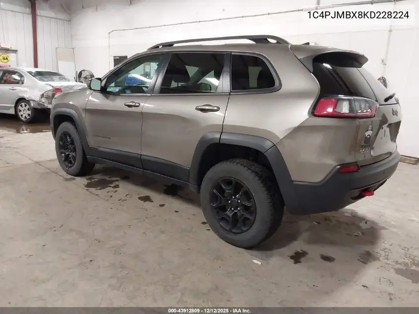 1C4PJMBX8KD228224 2019 Jeep Cherokee Trailhawk Elite 4X4