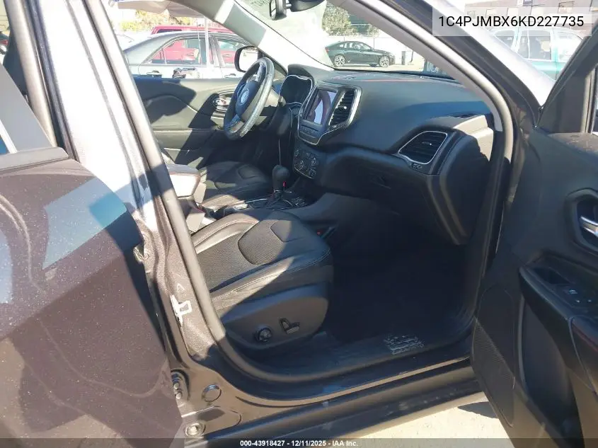 1C4PJMBX6KD227735 2019 Jeep Cherokee Trailhawk Elite 4X4