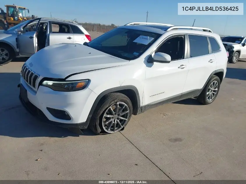 1C4PJLLB4LD536425 2020 Jeep Cherokee Latitude Plus Fwd