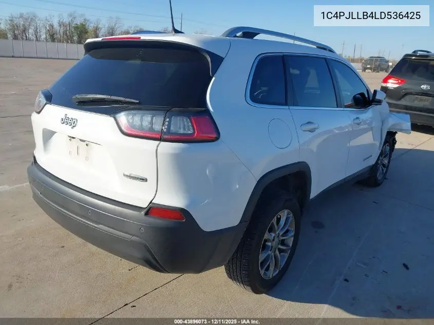 1C4PJLLB4LD536425 2020 Jeep Cherokee Latitude Plus Fwd