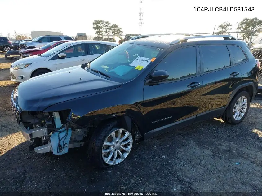 1C4PJLCB4LD581543 2020 Jeep Cherokee Latitude Fwd