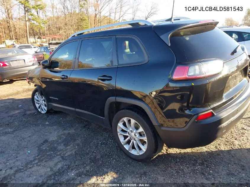 1C4PJLCB4LD581543 2020 Jeep Cherokee Latitude Fwd
