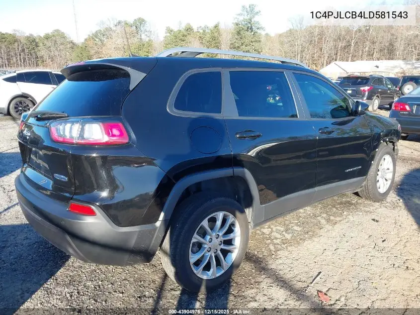 1C4PJLCB4LD581543 2020 Jeep Cherokee Latitude Fwd