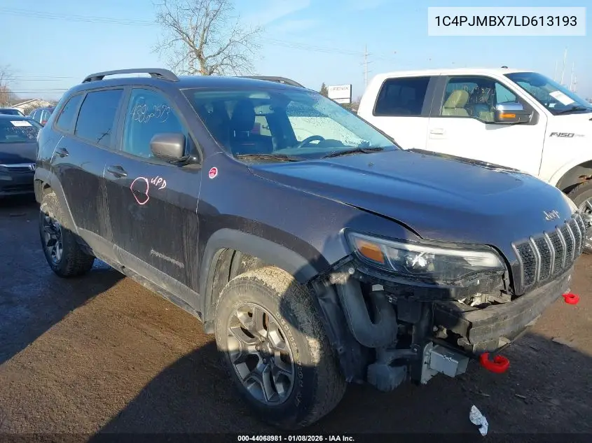 1C4PJMBX7LD613193 2020 Jeep Cherokee Trailhawk 4X4