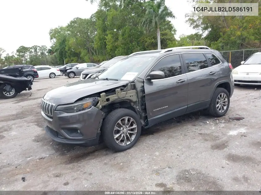 1C4PJLLB2LD586191 2020 Jeep Cherokee Latitude Plus Fwd