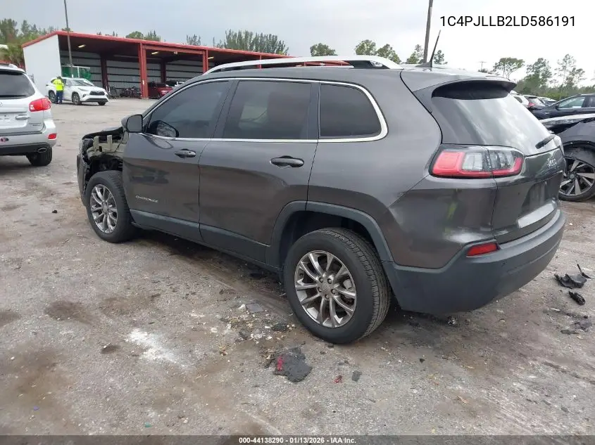 1C4PJLLB2LD586191 2020 Jeep Cherokee Latitude Plus Fwd