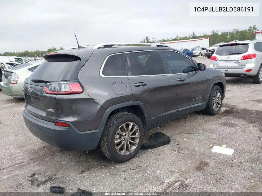 1C4PJLLB2LD586191 2020 Jeep Cherokee Latitude Plus Fwd