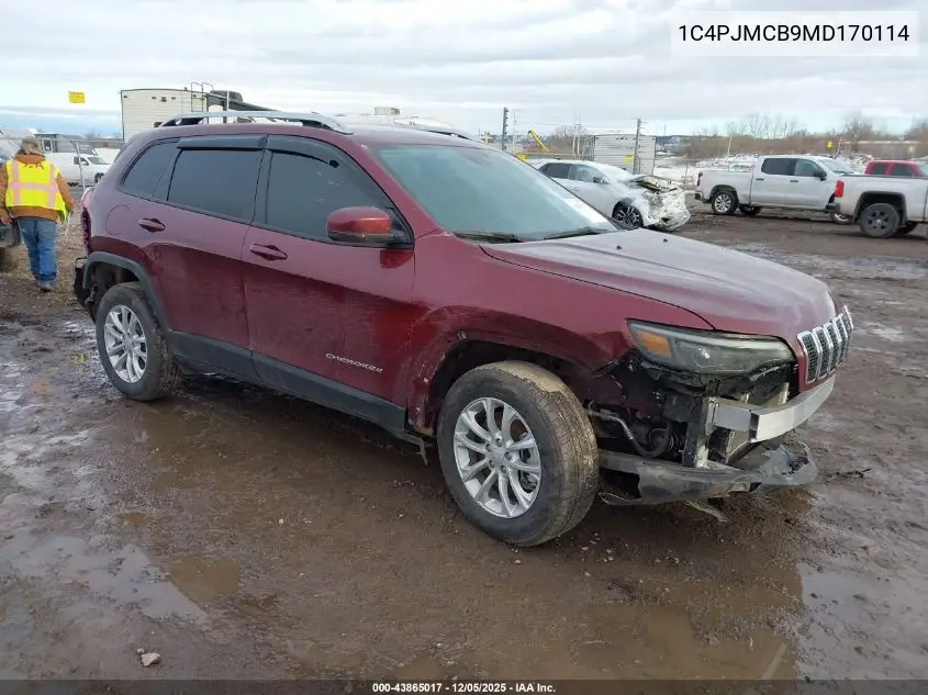 1C4PJMCB9MD170114 2021 Jeep Cherokee Latitude 4X4