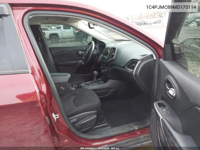 1C4PJMCB9MD170114 2021 Jeep Cherokee Latitude 4X4