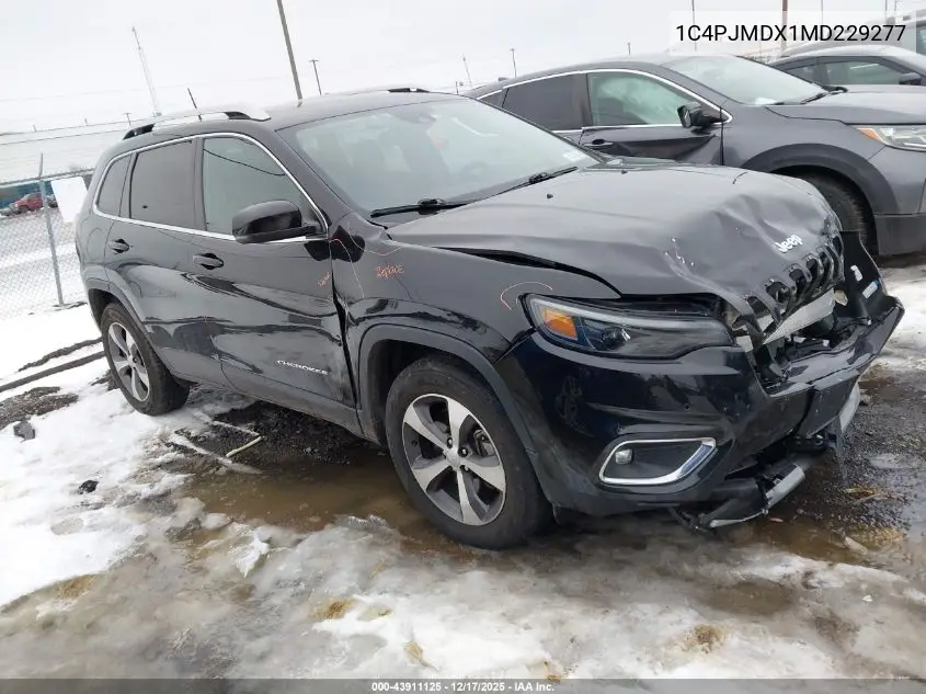 1C4PJMDX1MD229277 2021 Jeep Cherokee Limited 4X4
