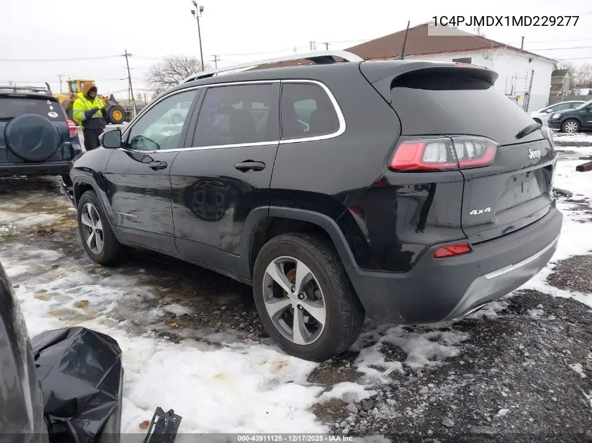 1C4PJMDX1MD229277 2021 Jeep Cherokee Limited 4X4