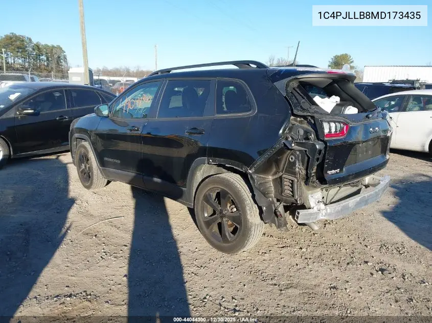 1C4PJLLB8MD173435 2021 Jeep Cherokee Altitude Fwd