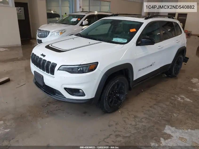 1C4PJMCX2ND540882 2022 Jeep Cherokee X 4X4
