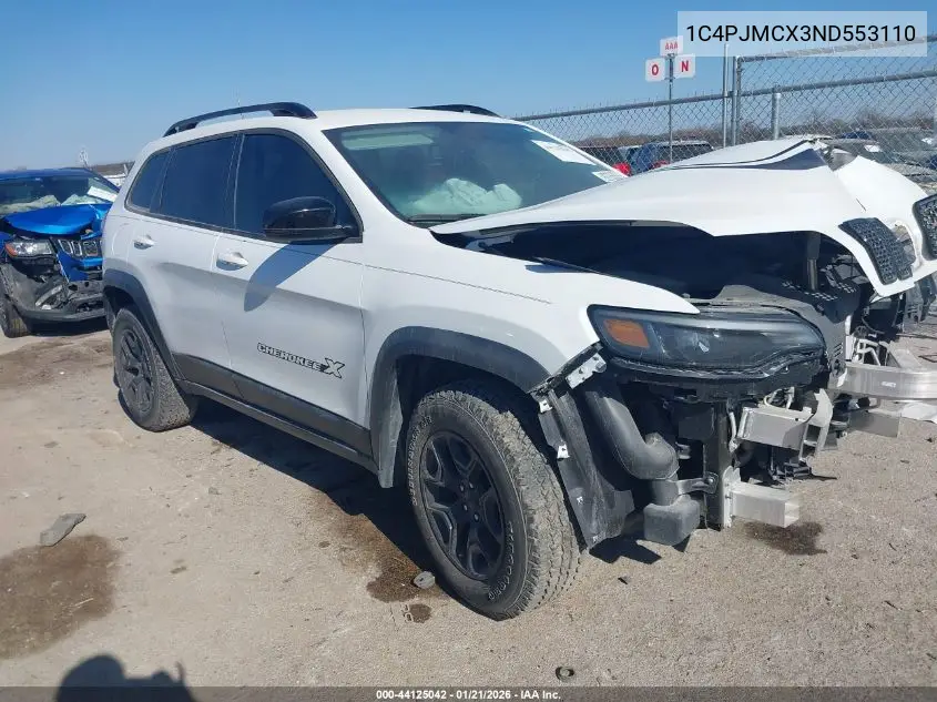 1C4PJMCX3ND553110 2022 Jeep Cherokee X 4X4