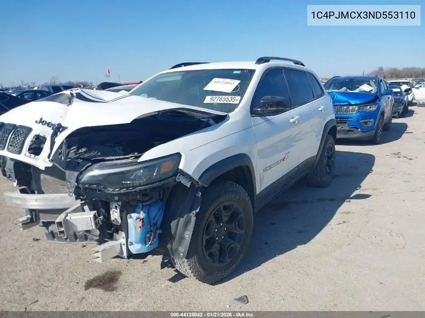 1C4PJMCX3ND553110 2022 Jeep Cherokee X 4X4