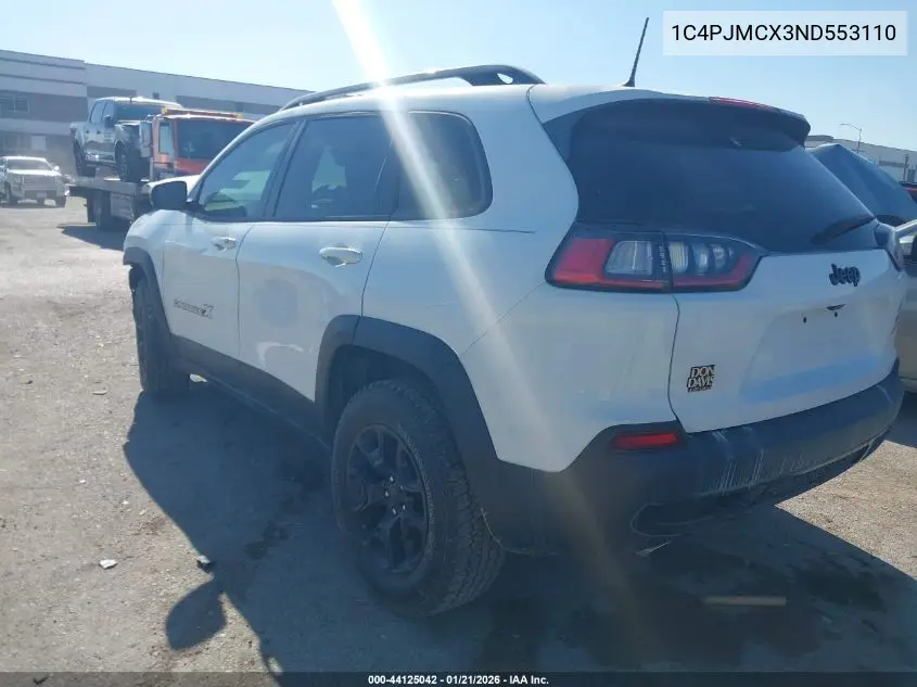 1C4PJMCX3ND553110 2022 Jeep Cherokee X 4X4