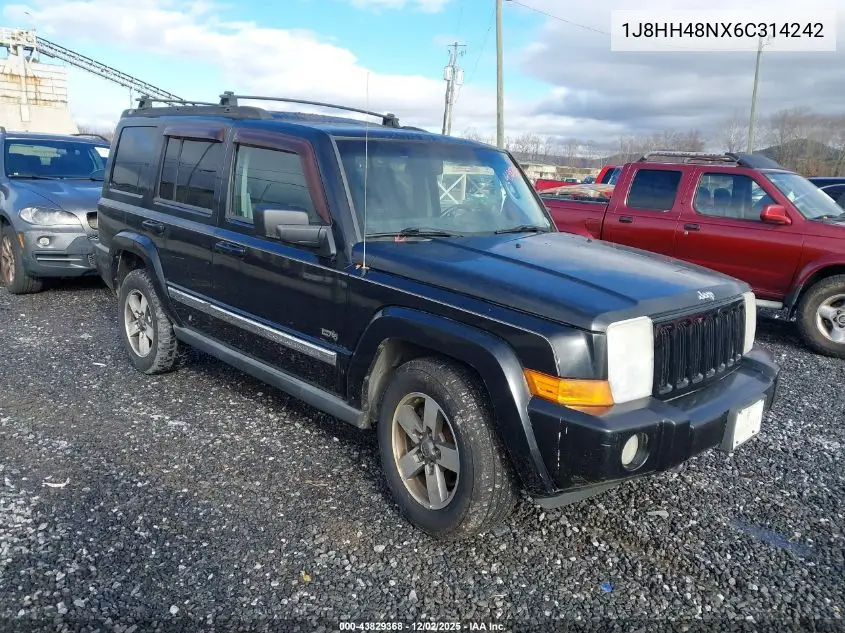 1J8HH48NX6C314242 2006 Jeep Commander
