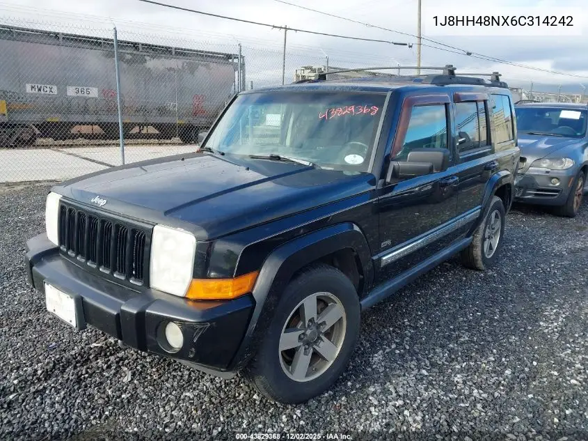 1J8HH48NX6C314242 2006 Jeep Commander