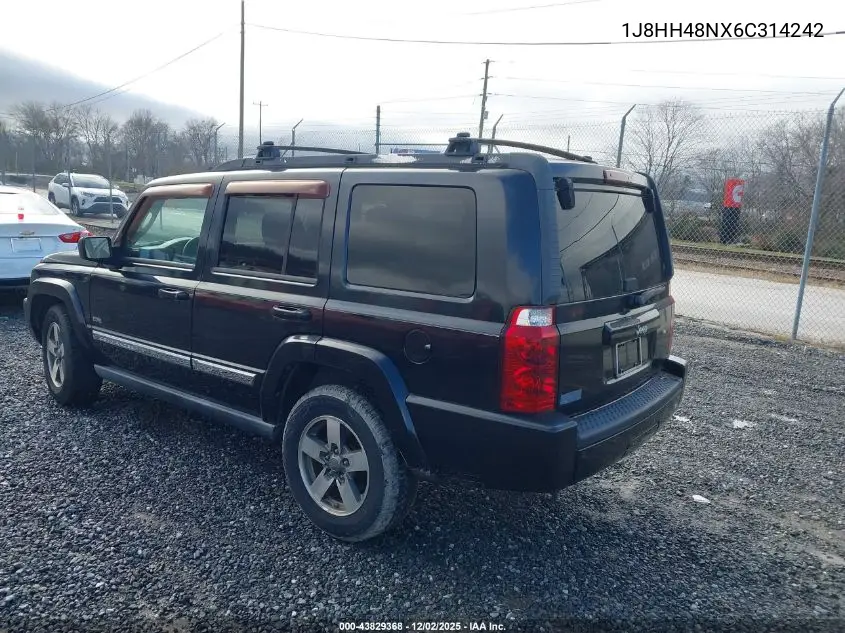 1J8HH48NX6C314242 2006 Jeep Commander
