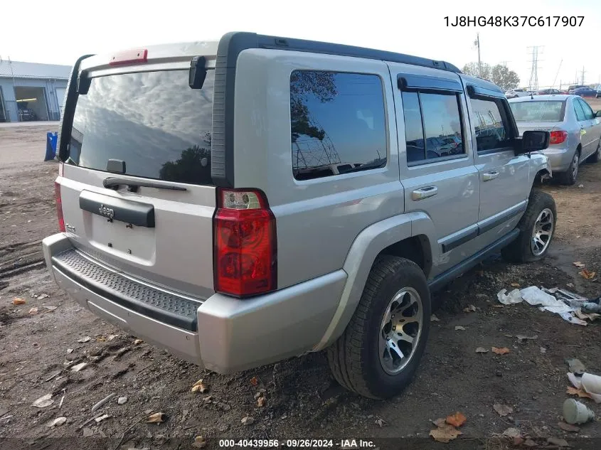 1J8HG48K37C617907 2007 Jeep Commander