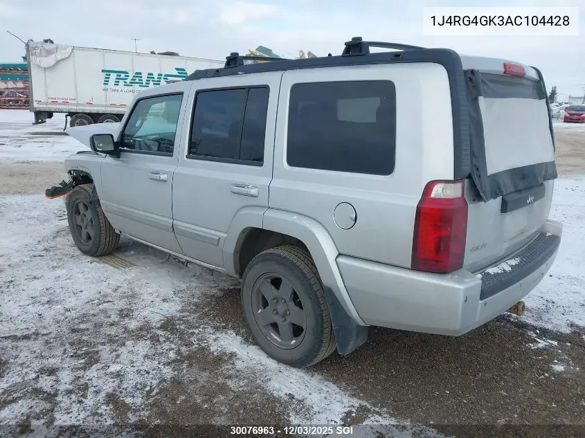 1J4RG4GK3AC104428 2010 Jeep Commander Sport