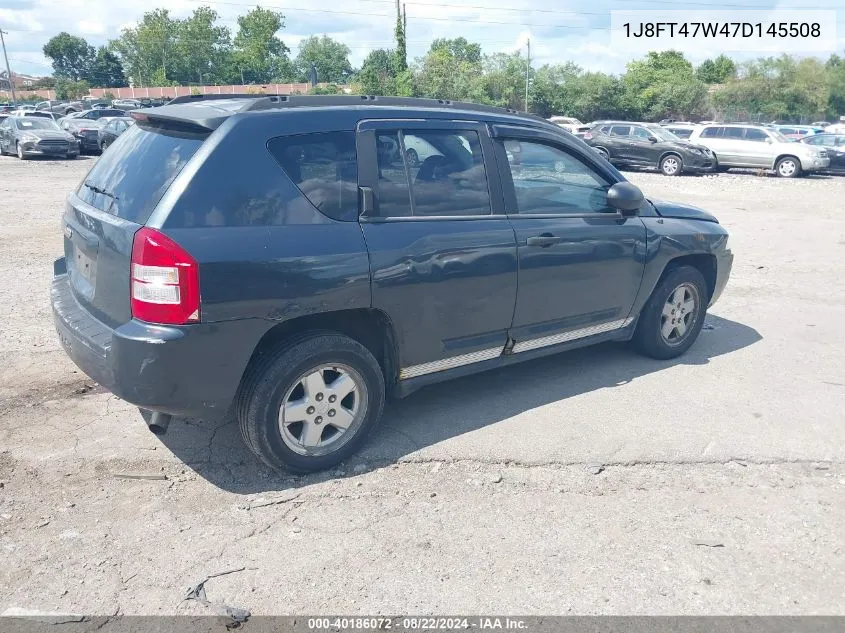 1J8FT47W47D145508 2007 Jeep Compass Sport