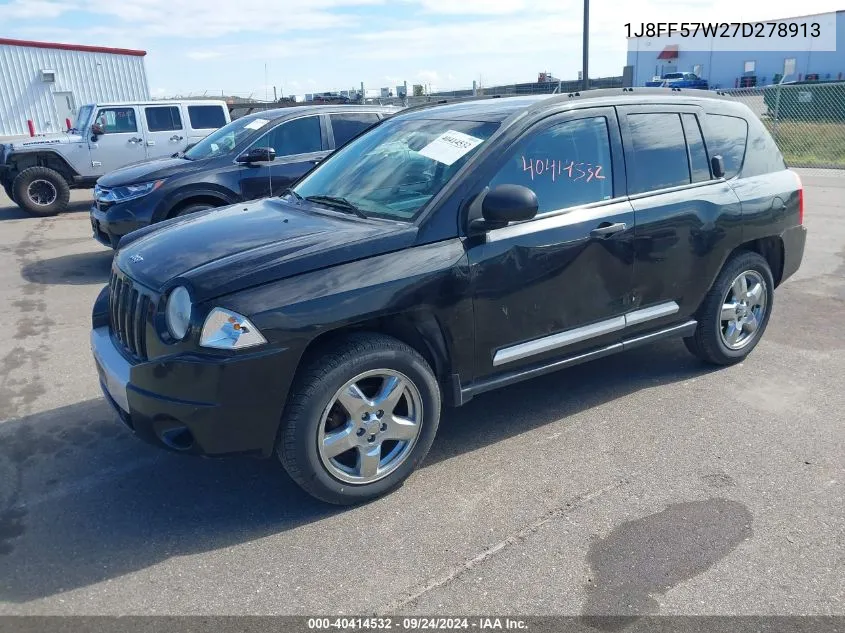 1J8FF57W27D278913 2007 Jeep Compass Limited