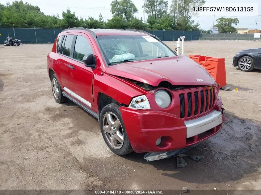 2008 Jeep Compass Limited VIN: 1J8FF57W18D613158 Lot: 40184719