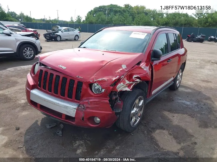 2008 Jeep Compass Limited VIN: 1J8FF57W18D613158 Lot: 40184719