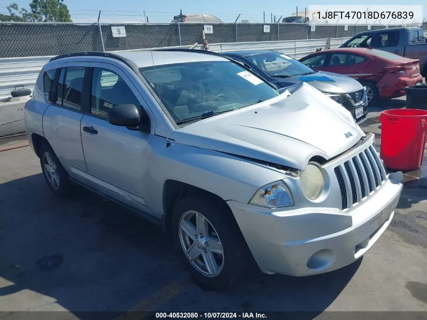 1J8FT47018D676839 2008 Jeep Compass Sport