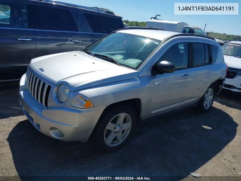 2010 Jeep Compass Sport VIN: 1J4NT1FB3AD641191 Lot: 40252771