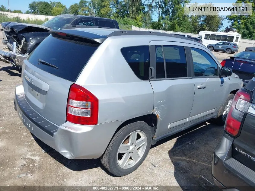 2010 Jeep Compass Sport VIN: 1J4NT1FB3AD641191 Lot: 40252771