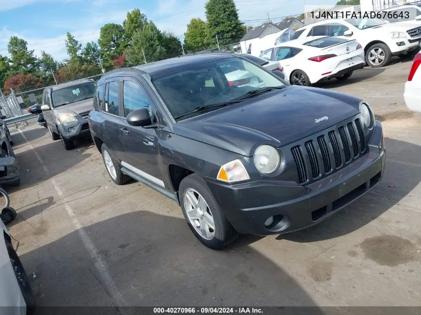 2010 Jeep Compass Sport VIN: 1J4NT1FA1AD676643 Lot: 40270966