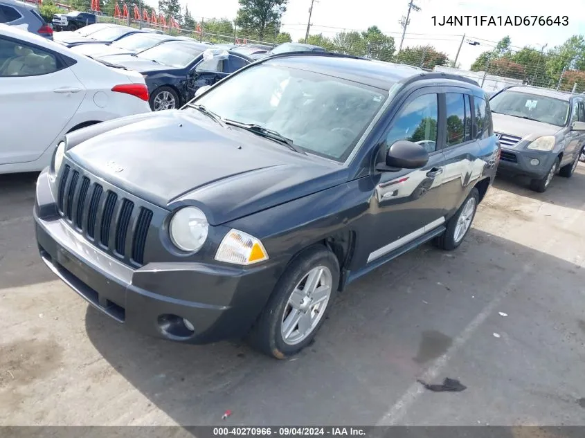 2010 Jeep Compass Sport VIN: 1J4NT1FA1AD676643 Lot: 40270966