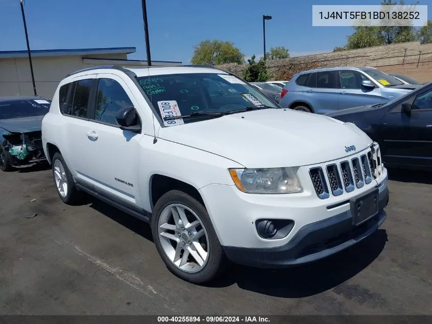 1J4NT5FB1BD138252 2011 Jeep Compass Limited