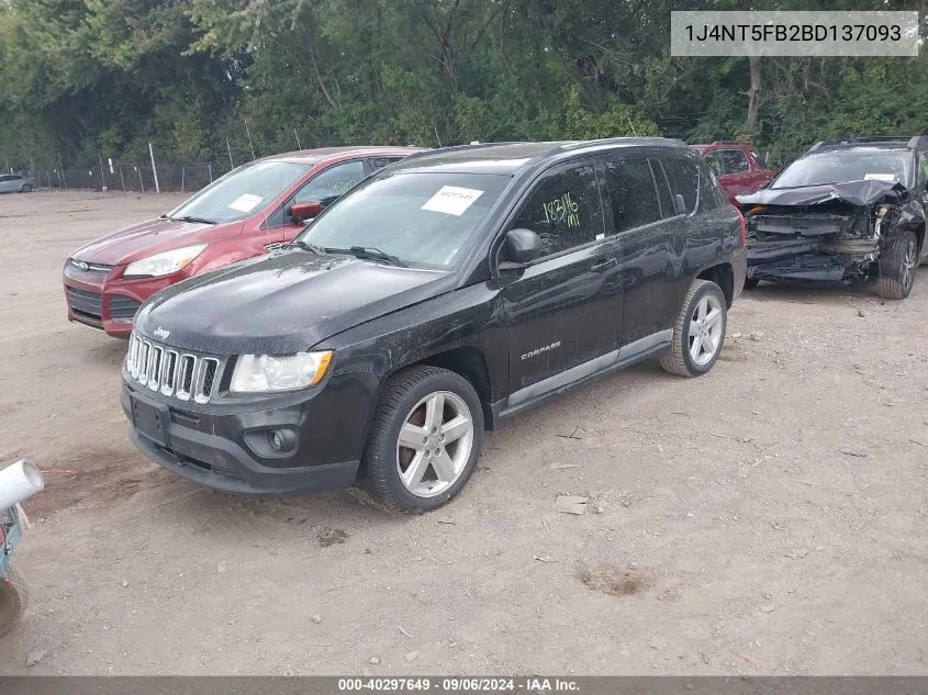 2011 Jeep Compass Limited VIN: 1J4NT5FB2BD137093 Lot: 40297649