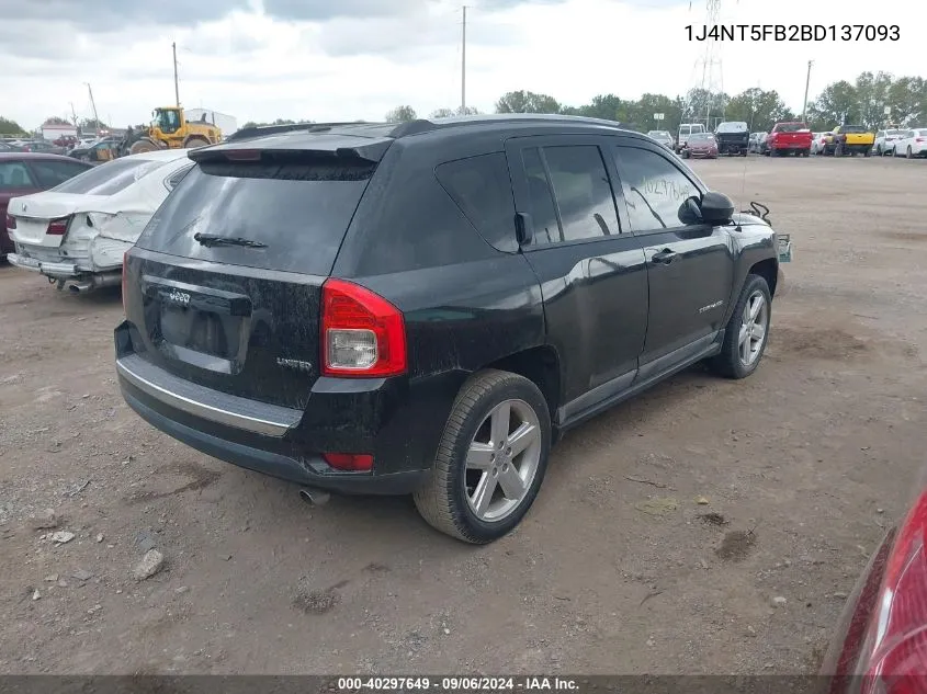 1J4NT5FB2BD137093 2011 Jeep Compass Limited