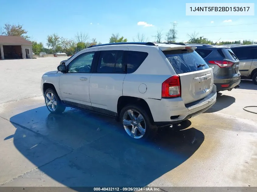 1J4NT5FB2BD153617 2011 Jeep Compass Limited