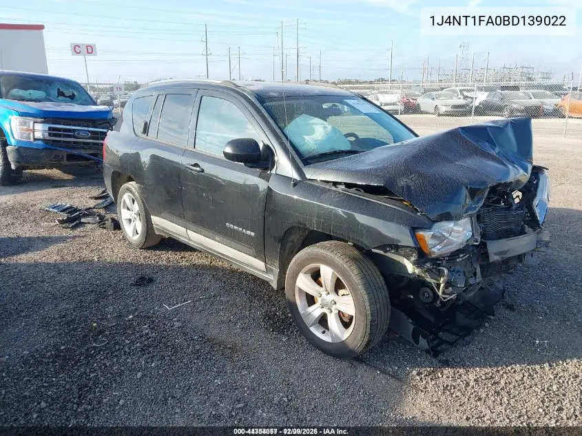 1J4NT1FA0BD139022 2011 Jeep Compass