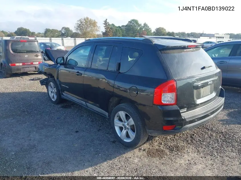 1J4NT1FA0BD139022 2011 Jeep Compass