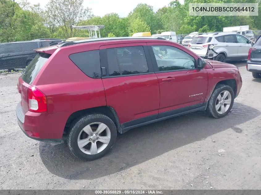 1C4NJDBB5CD564412 2012 Jeep Compass Sport