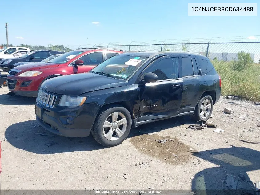 2012 Jeep Compass Latitude VIN: 1C4NJCEB8CD634488 Lot: 40400198