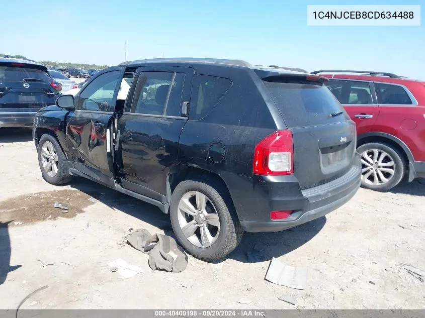 2012 Jeep Compass Latitude VIN: 1C4NJCEB8CD634488 Lot: 40400198