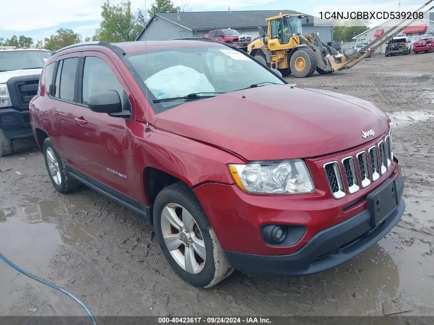 1C4NJCBBXCD539208 2012 Jeep Compass Sport