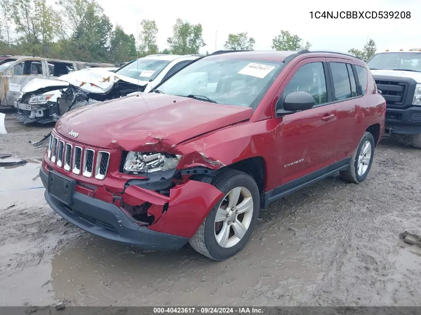 1C4NJCBBXCD539208 2012 Jeep Compass Sport