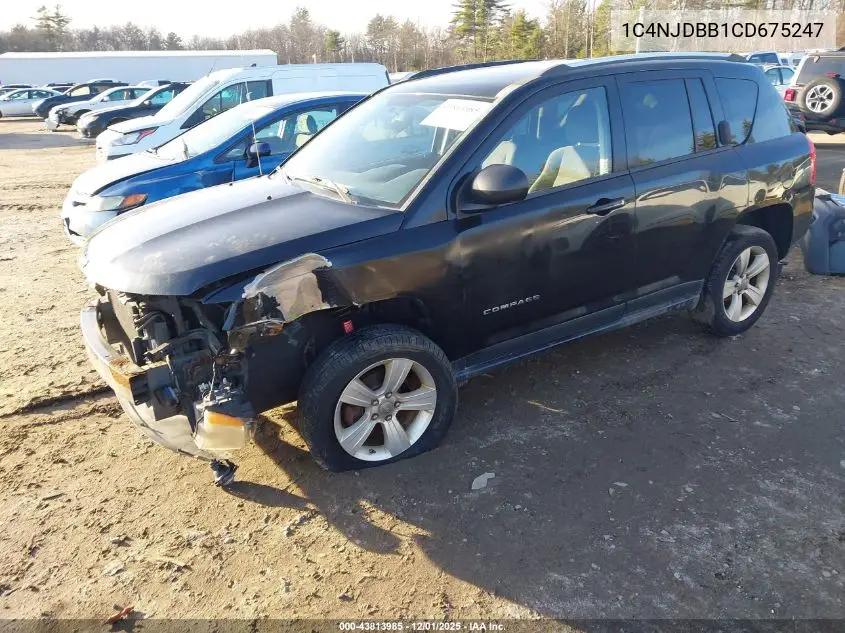 1C4NJDBB1CD675247 2012 Jeep Compass Sport