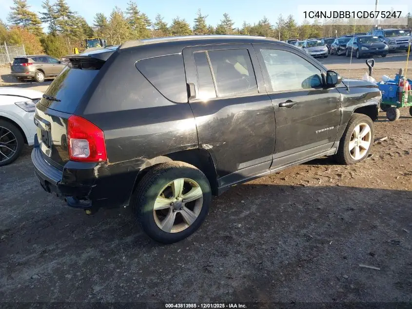 1C4NJDBB1CD675247 2012 Jeep Compass Sport