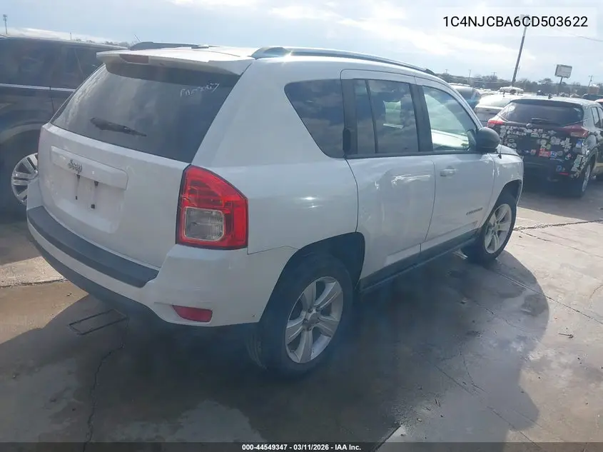 1C4NJCBA6CD503622 2012 Jeep Compass Sport
