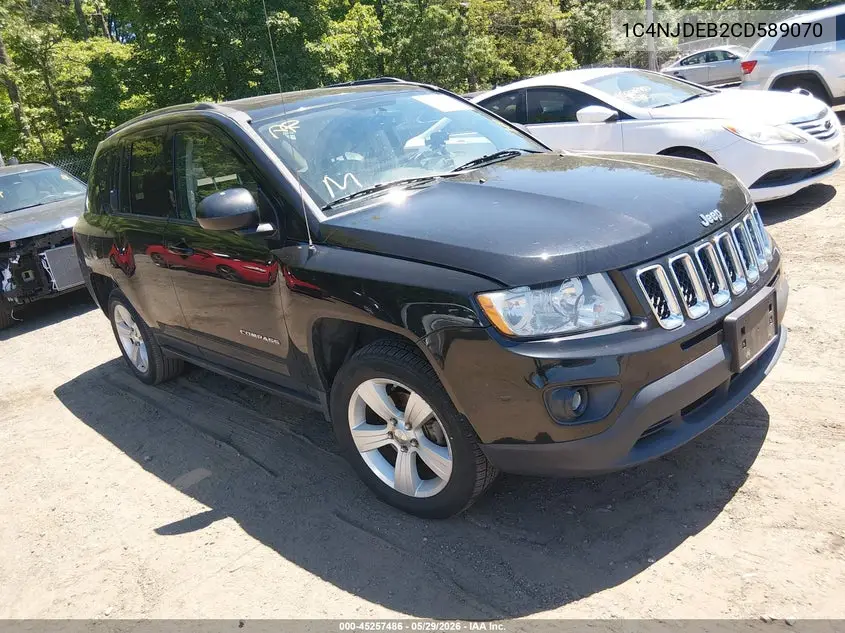 2012 Jeep Compass Latitude VIN: 1C4NJDEB2CD589070 Lot: 45257486