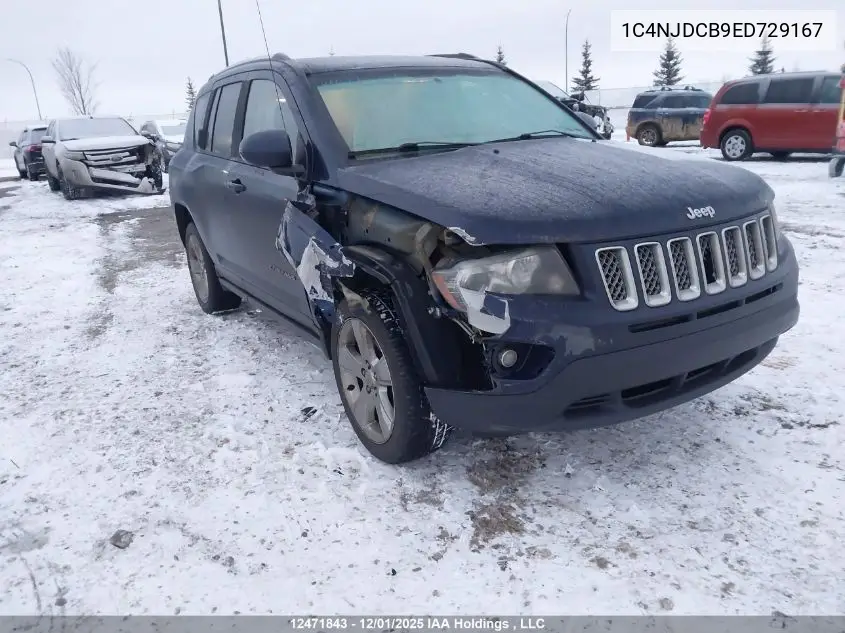 1C4NJDCB9ED729167 2014 Jeep Compass Limited